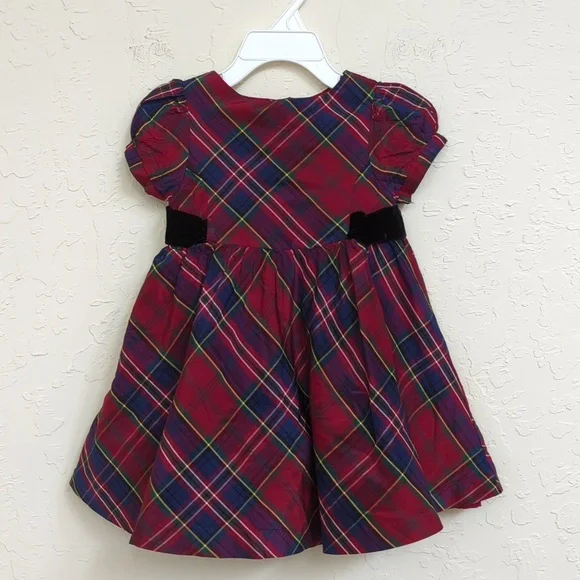 gymboree red holiday dress Pink Christmas Tree Smocked Dress – Lillie & Lilah main image 1